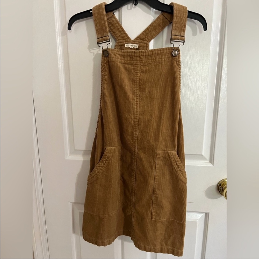 Copper key overall dress Corduroy overall dress.